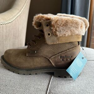 Barbour Brown Fur-Lined Boots